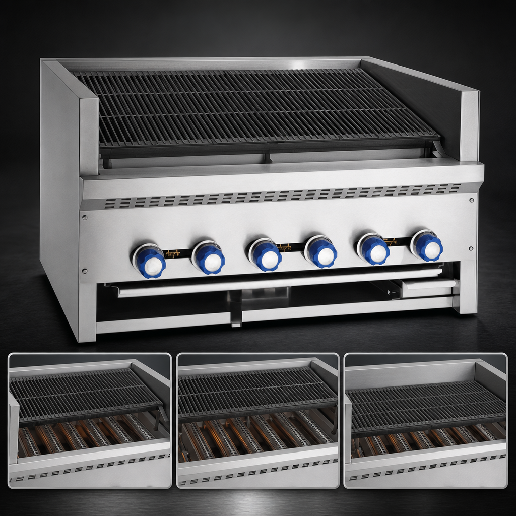 Three-Position Cast Iron Slanted Top Grate