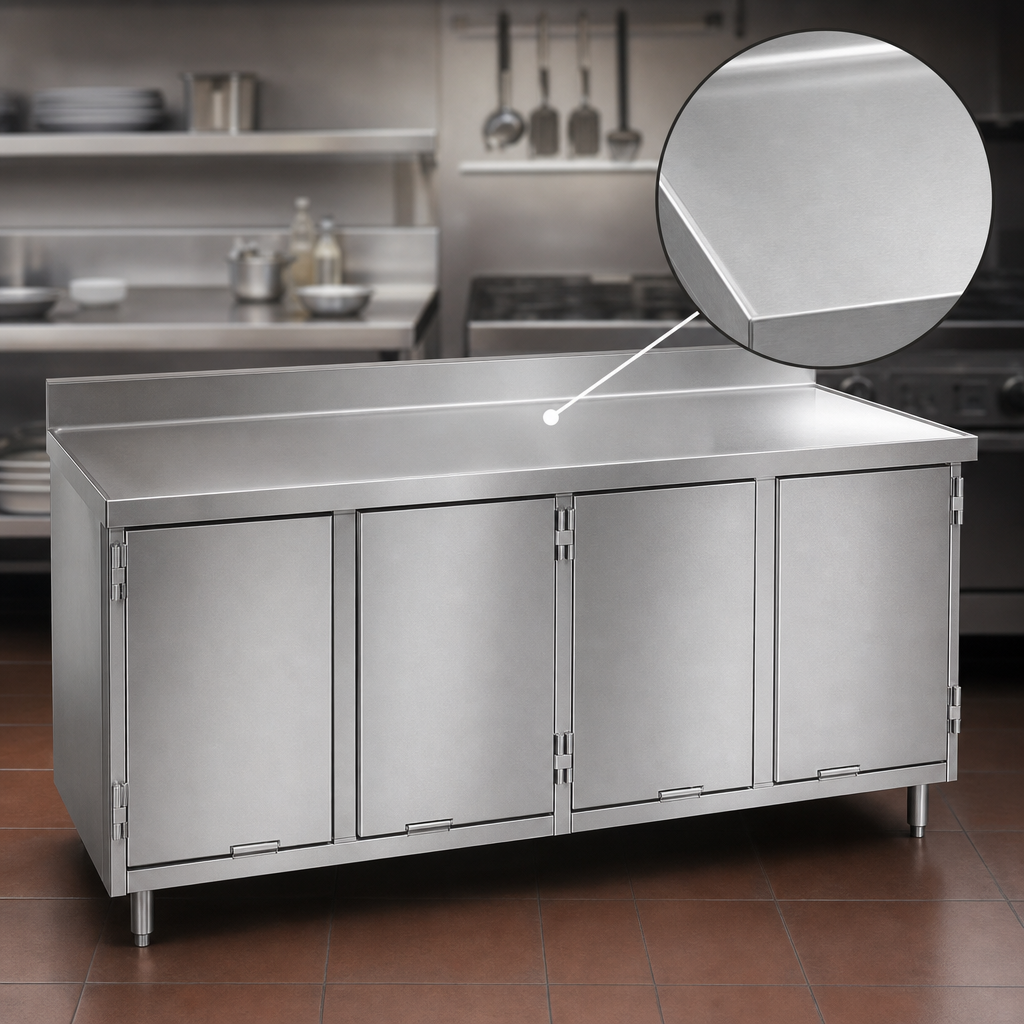 14-Gauge 304 Stainless Steel Top