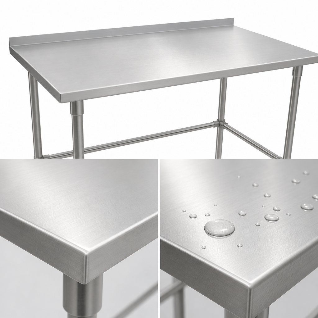 16-Gauge 300-Series Stainless Steel Top