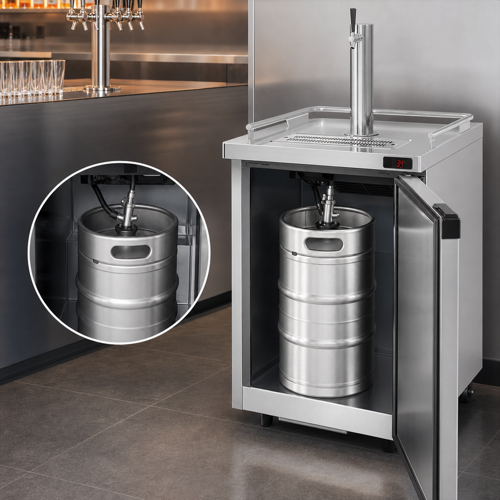 One Half-Barrel Keg Capacity