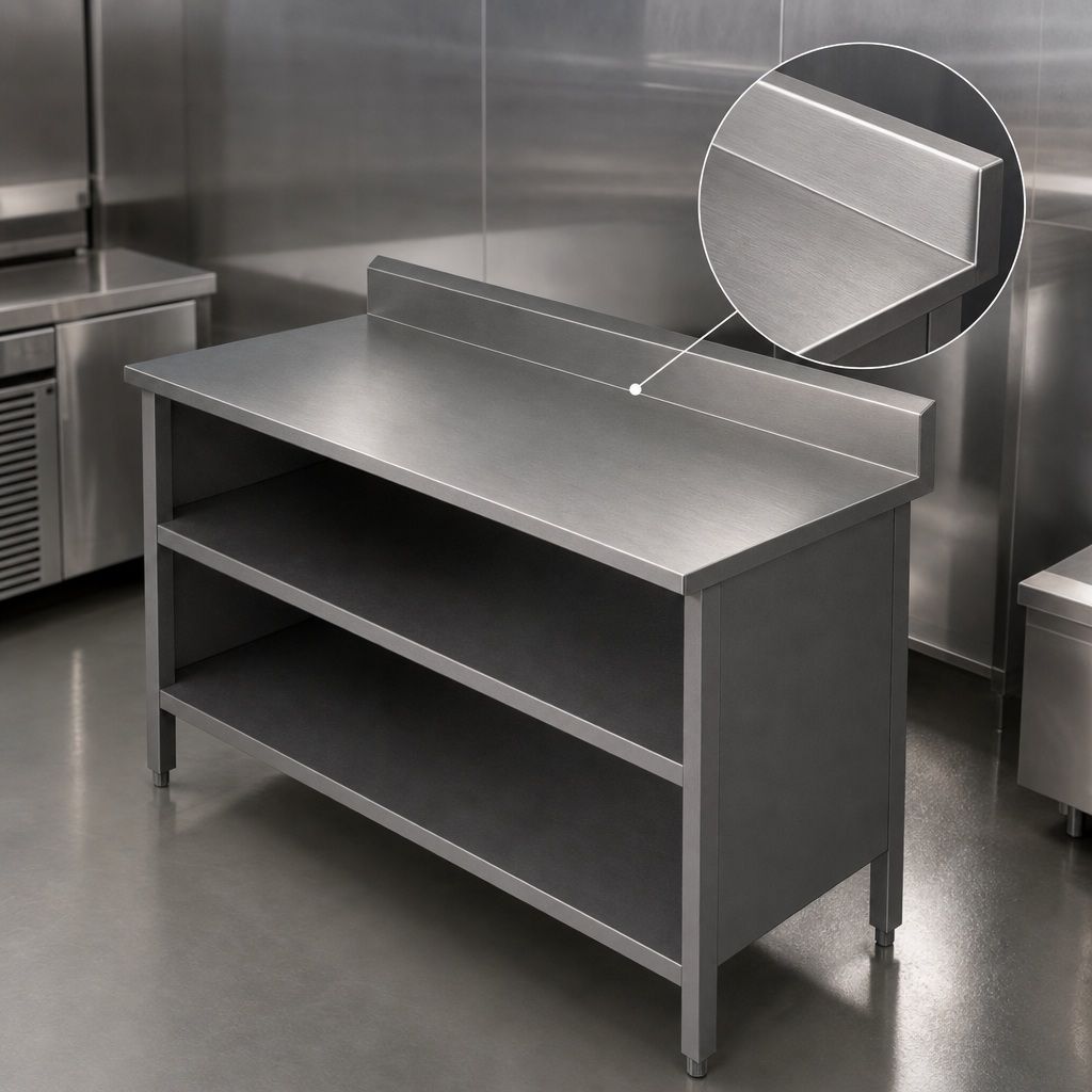 16-Gauge Stainless Steel Top