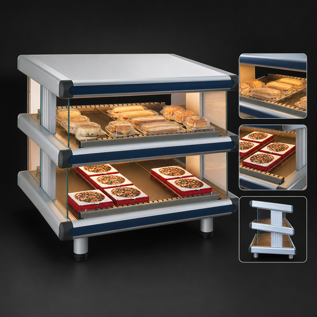 Dual Slanted Shelves