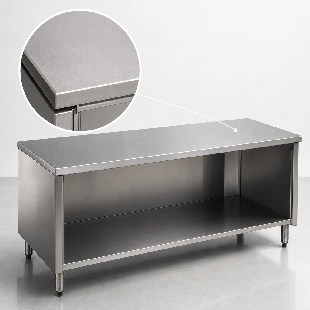 16-Gauge Stainless Steel Top