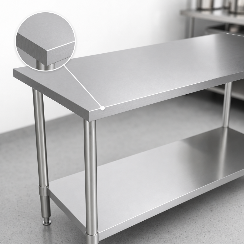 14-Gauge Stainless Steel Top