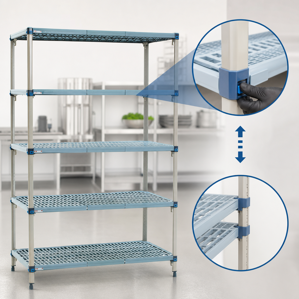 Quick-Adjust Shelves