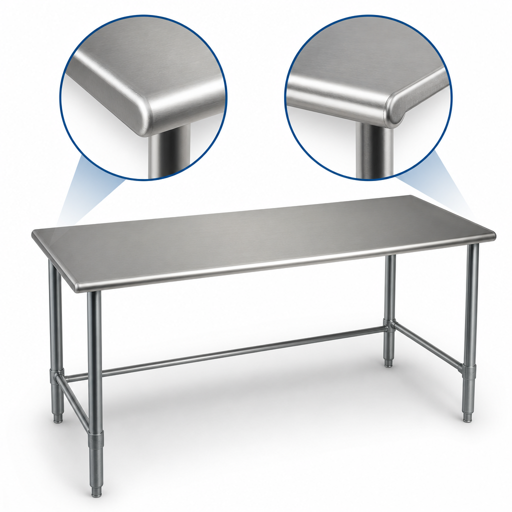 Rolled Front and Back Edges