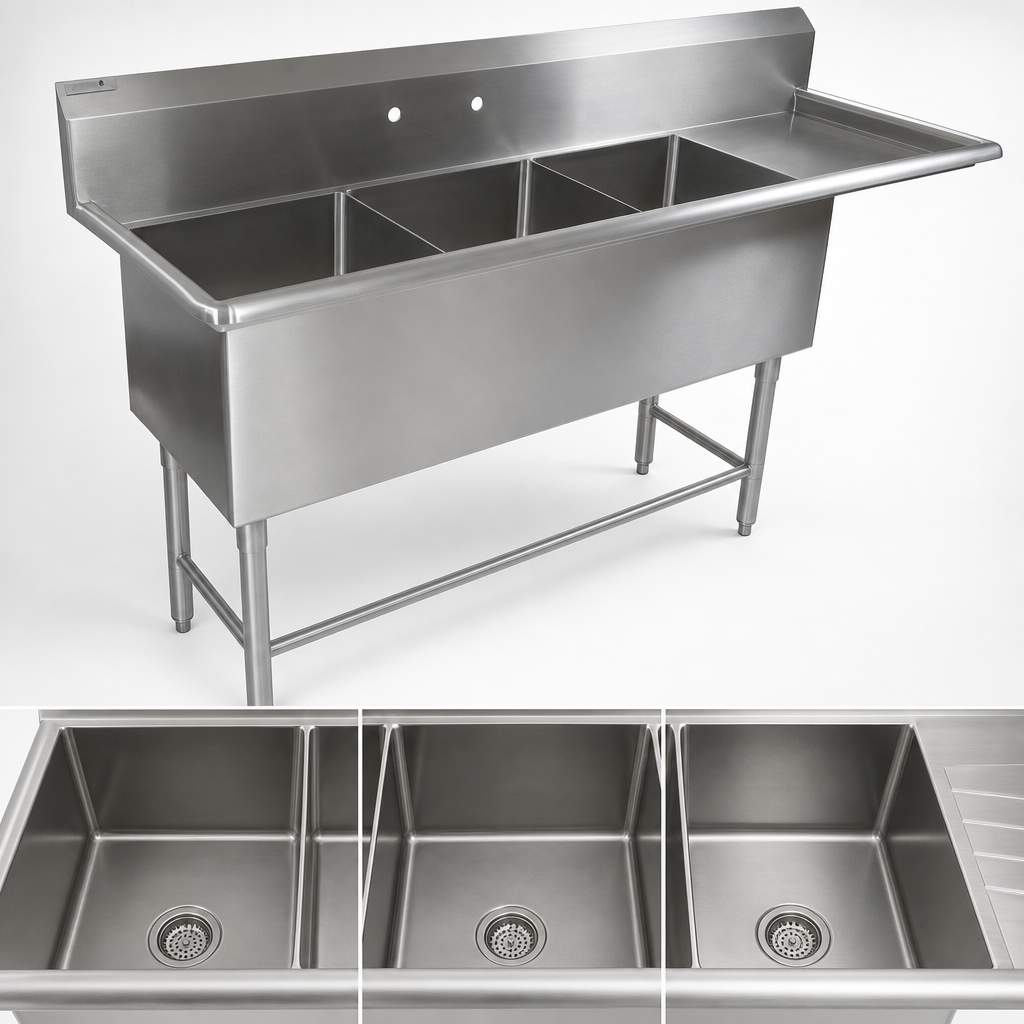 Three-Compartment Bowl Layout