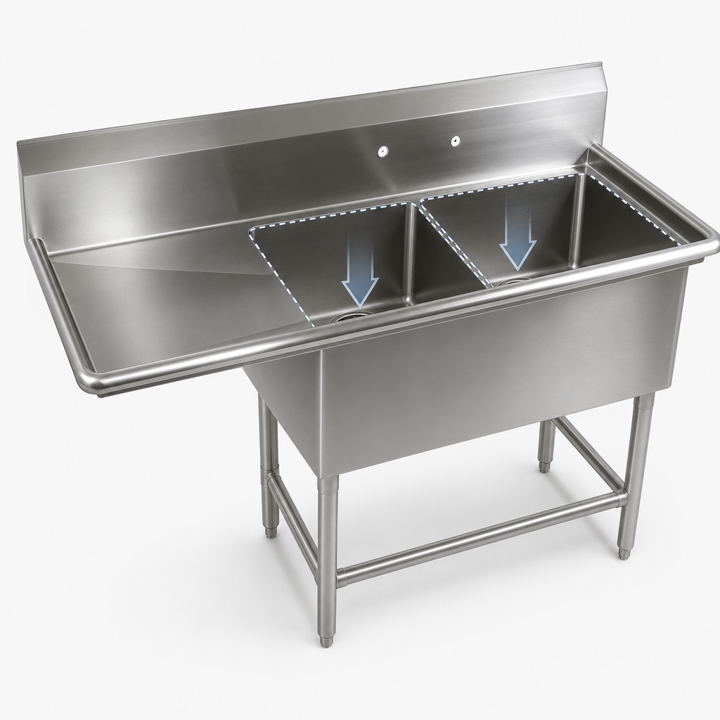 Two Compartment Sink
