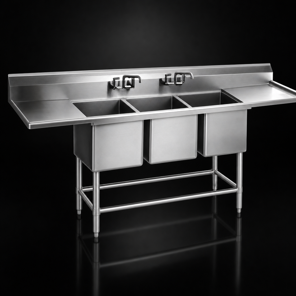 Three-Compartment Sink