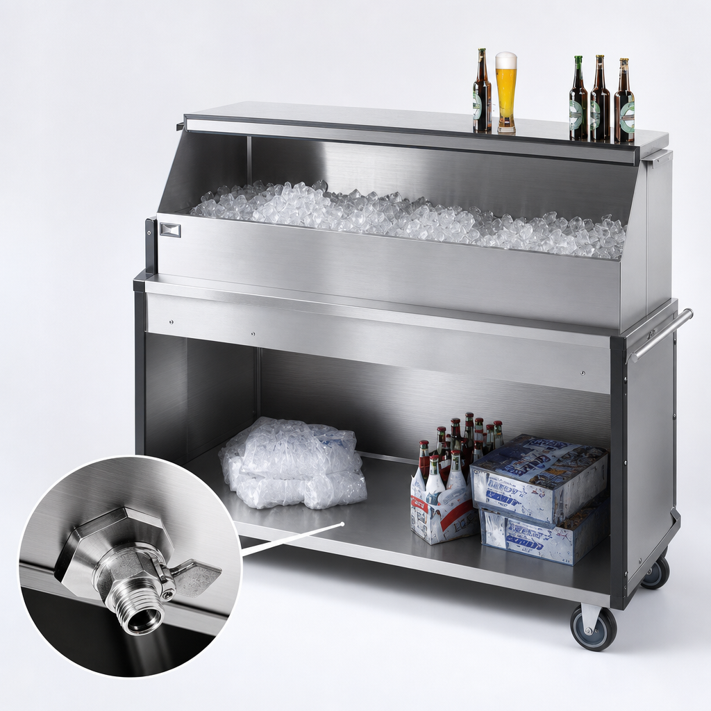 304 Stainless Steel Ice Bin