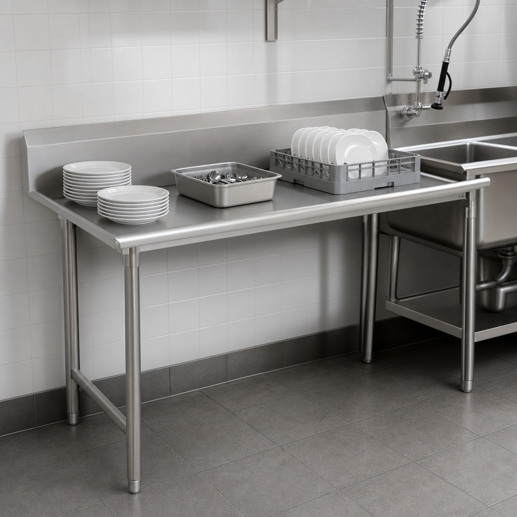 Straight Clean Dishtable Layout