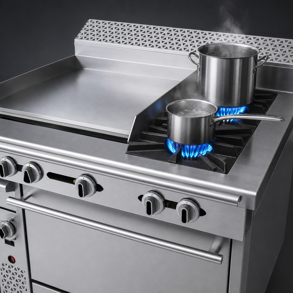 Two 35,000 BTU Open Burners
