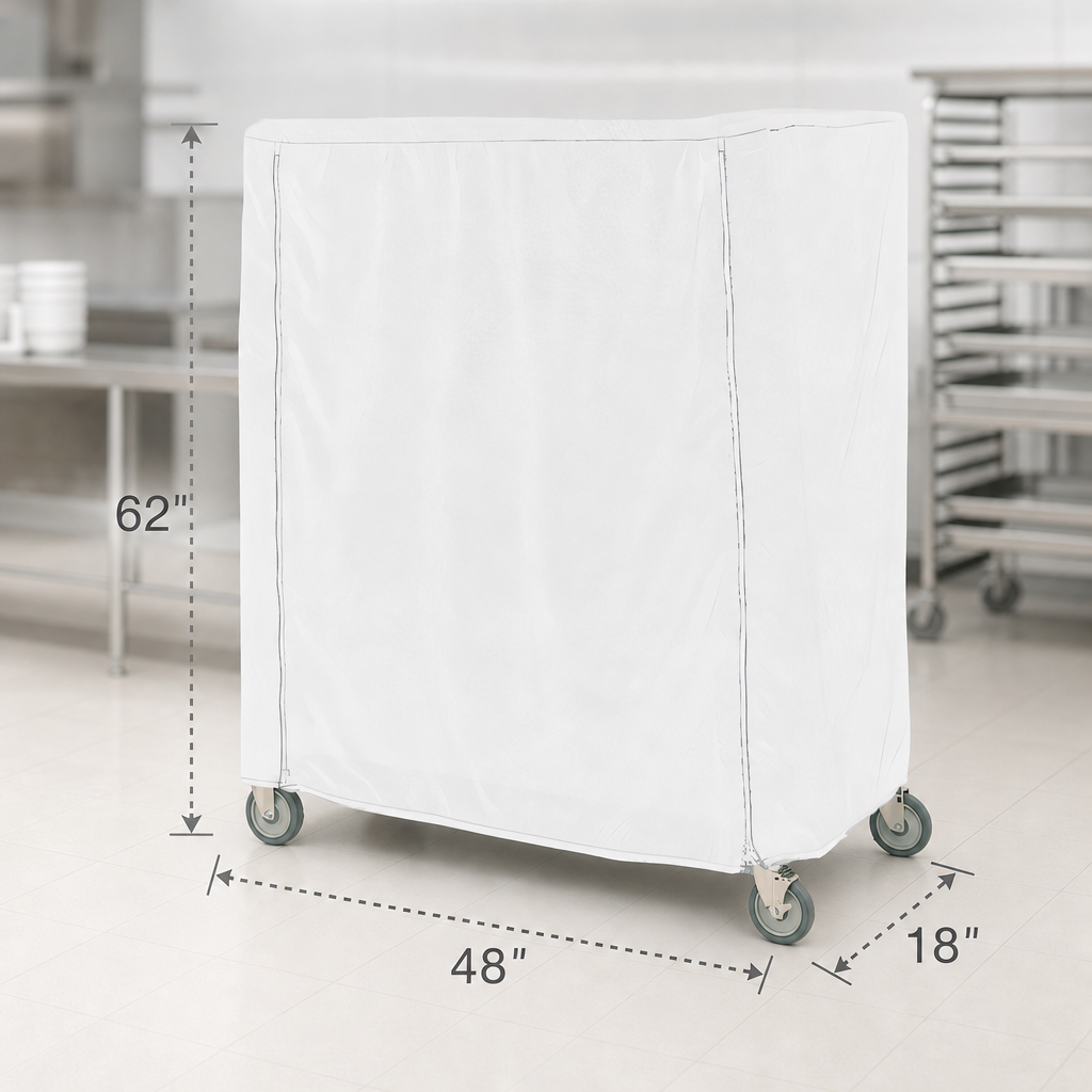 Sized for 48 x 18 x 62 Inch Carts