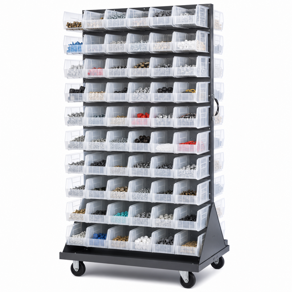 Includes 120 Clear Bins