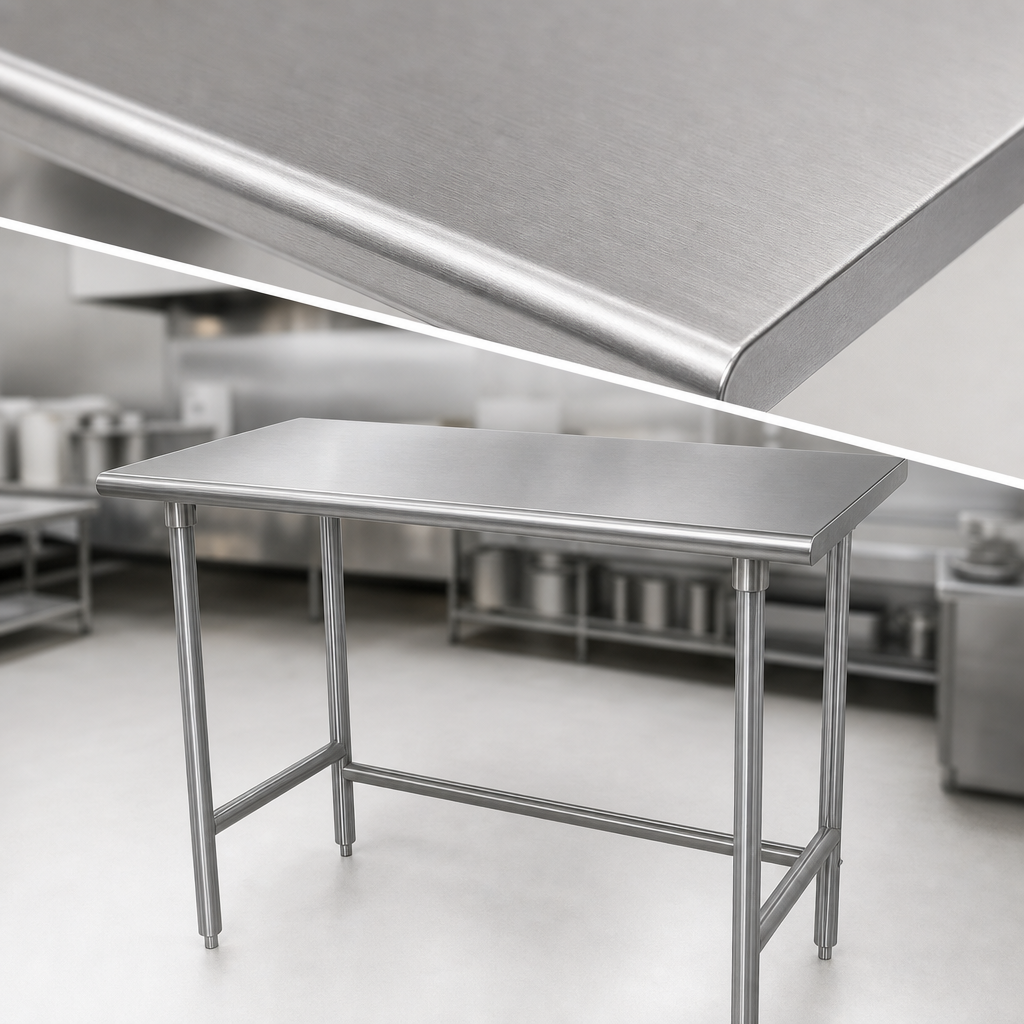16-Gauge 304 Stainless Steel Top