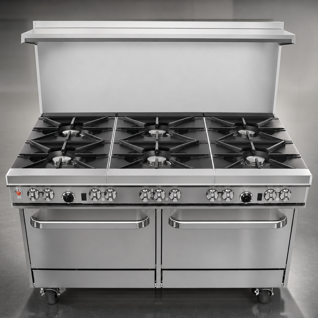 Nine Open Burners