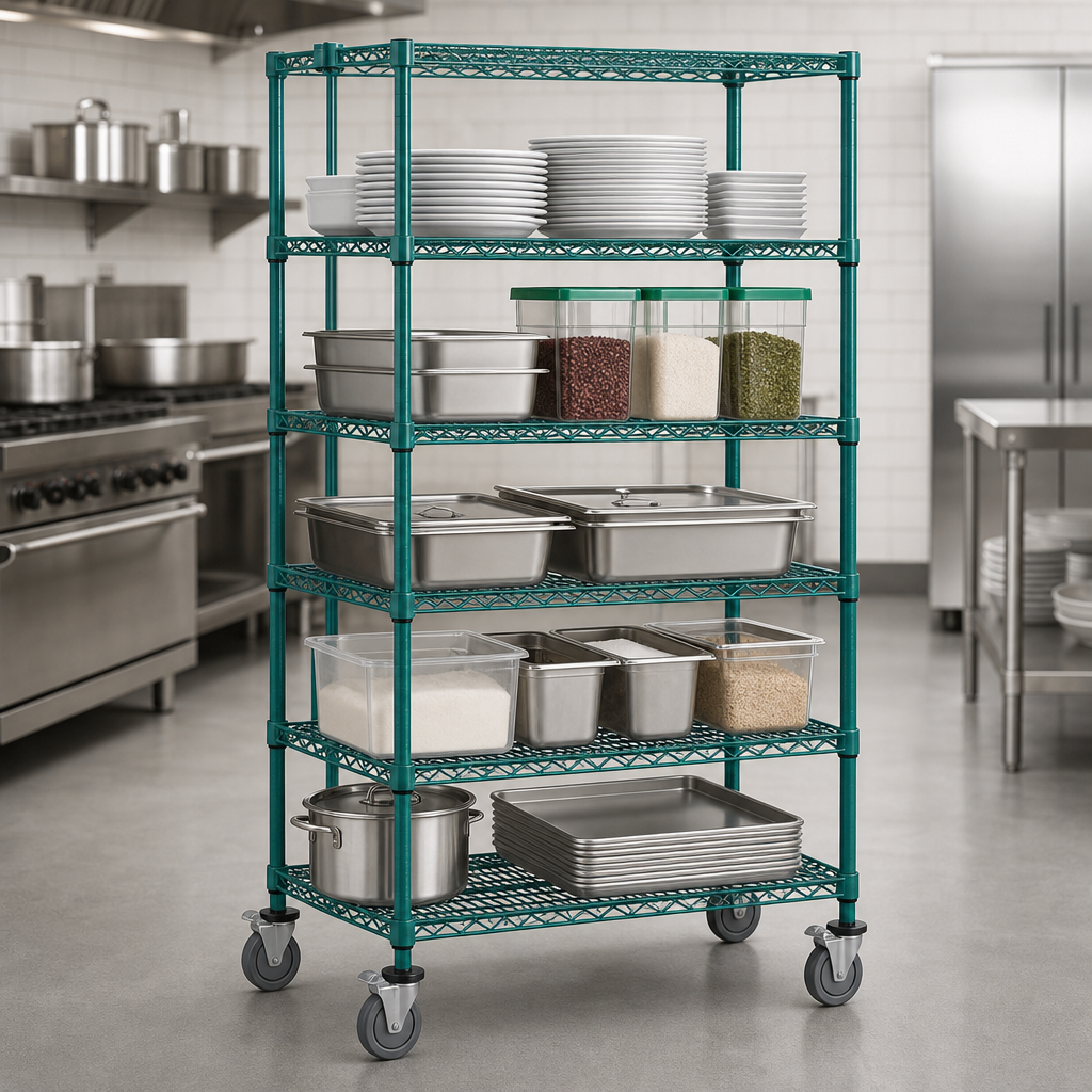 Five Wire Shelves