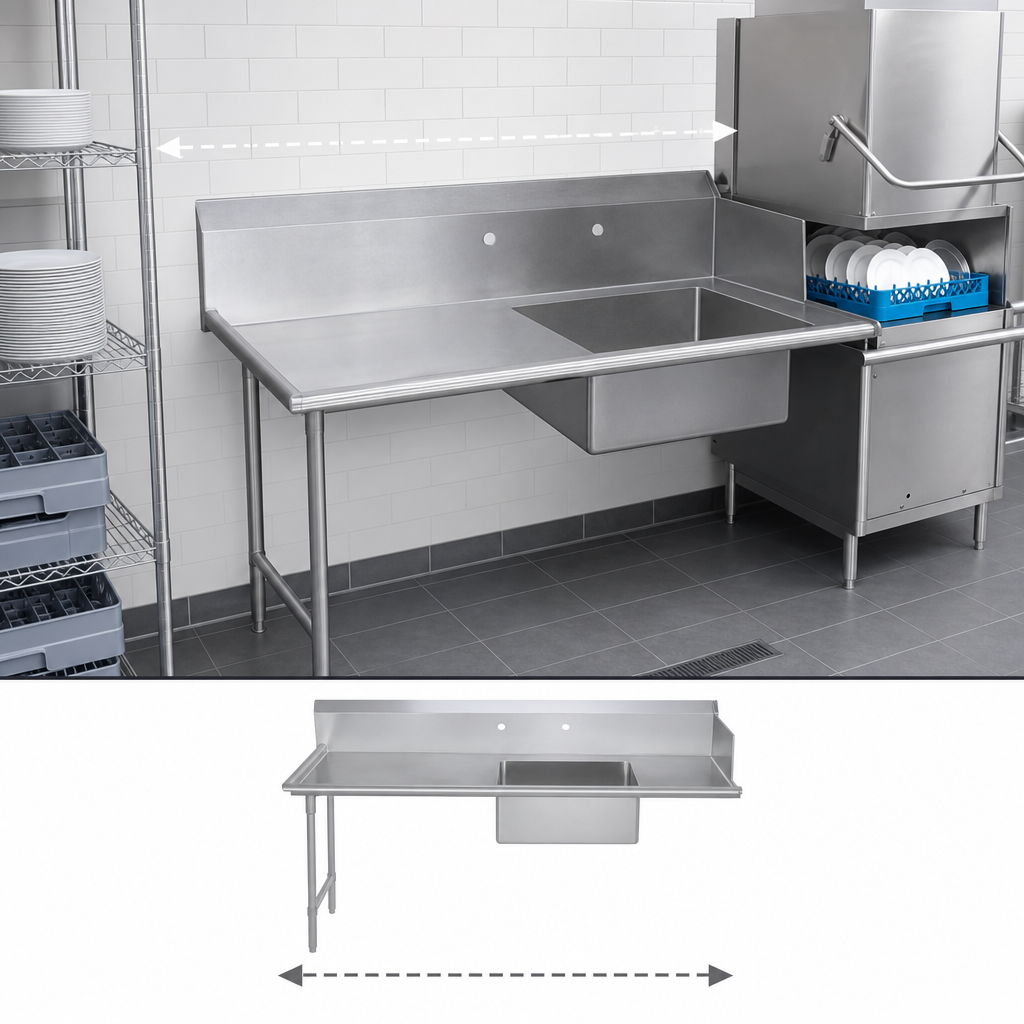 Straight Dishtable Design