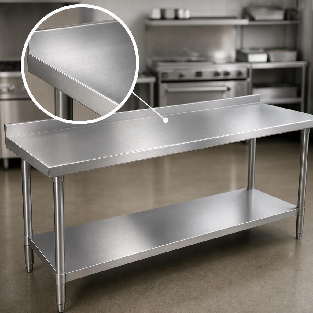 16-Gauge 300-Series Stainless Steel Top