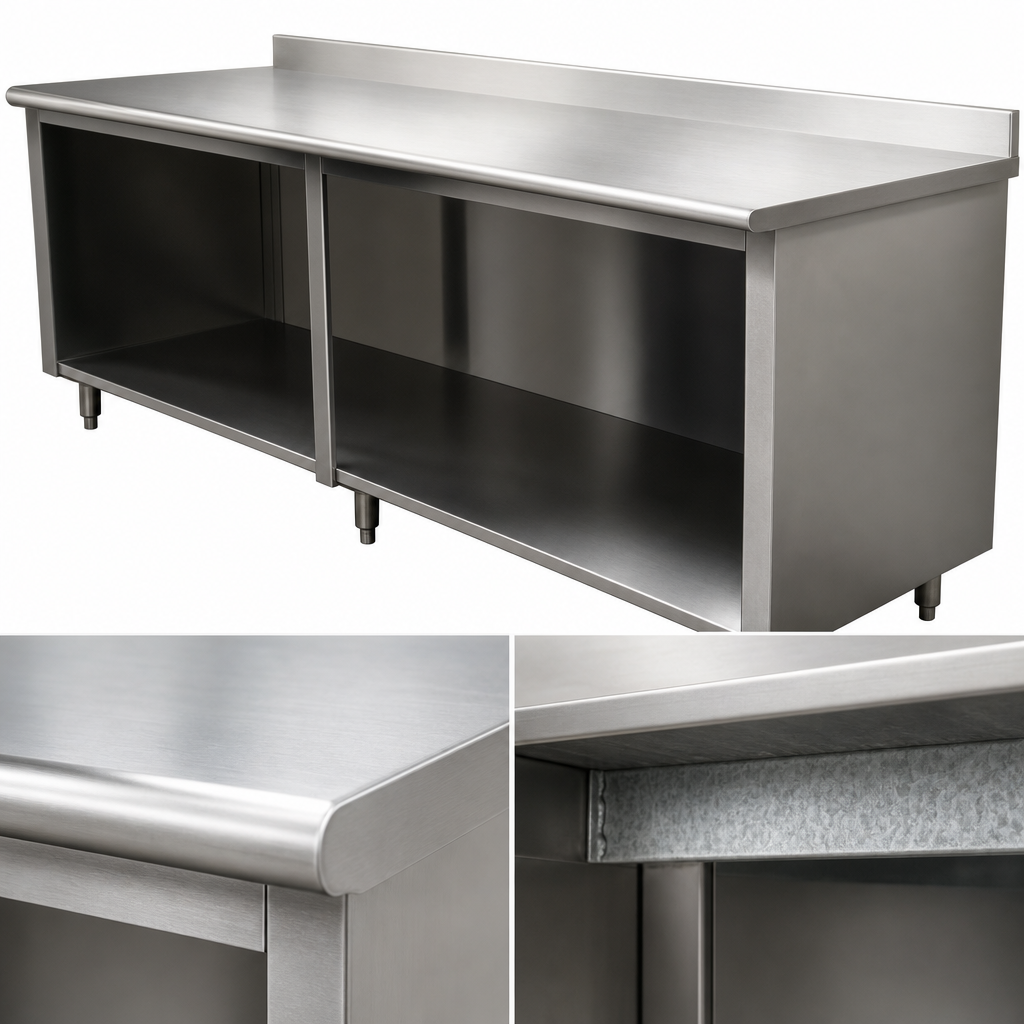 16-Gauge 304 Stainless Steel Top