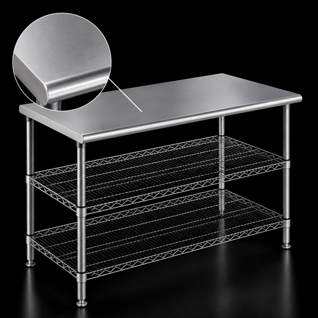 16-Gauge Type 304 Stainless Steel Top