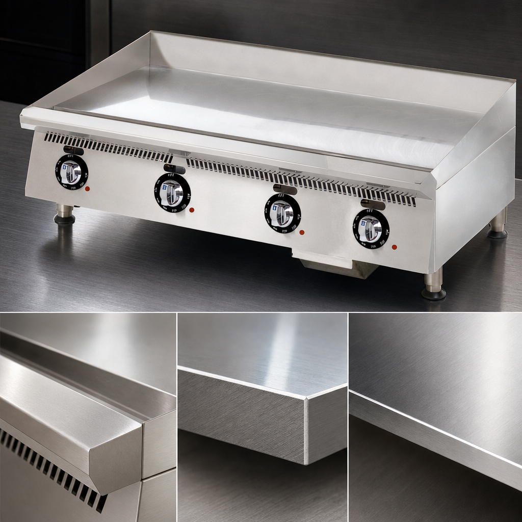 Chrome-Plated T1 Steel Griddle Plate