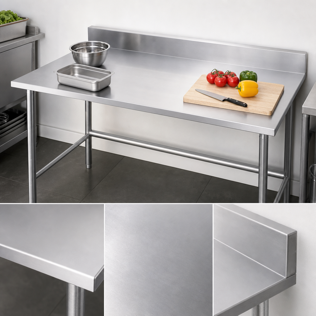 14-Gauge 304 Stainless Steel Top
