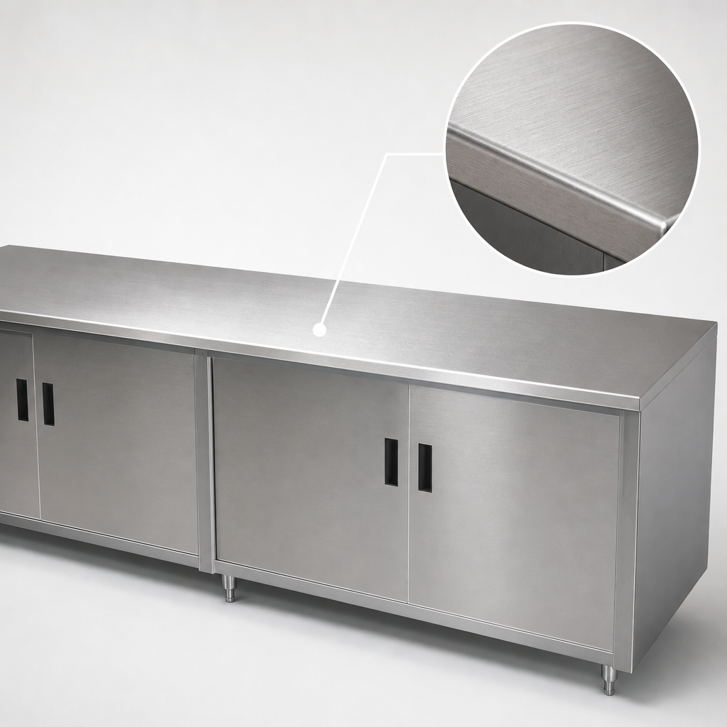 14-Gauge 304 Stainless Steel Top