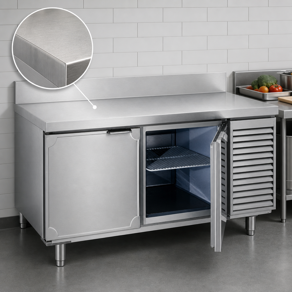 16 Gauge Stainless Steel Worktop