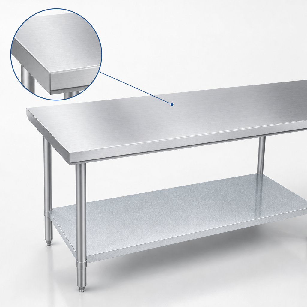 16-Gauge Stainless Steel Top