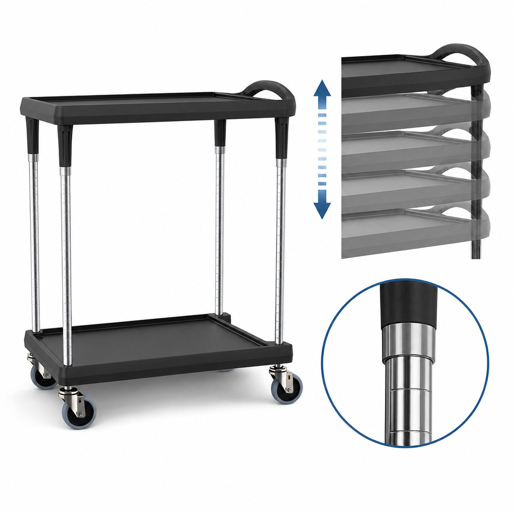 Five-Position Top Shelf Adjustment