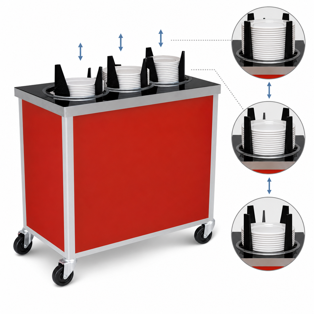 Self-Elevating Dispensing Tubes
