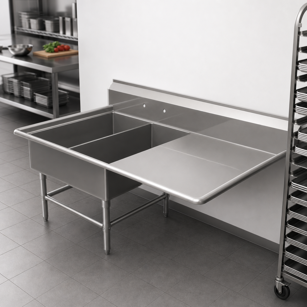 Two-Compartment Platter Sink