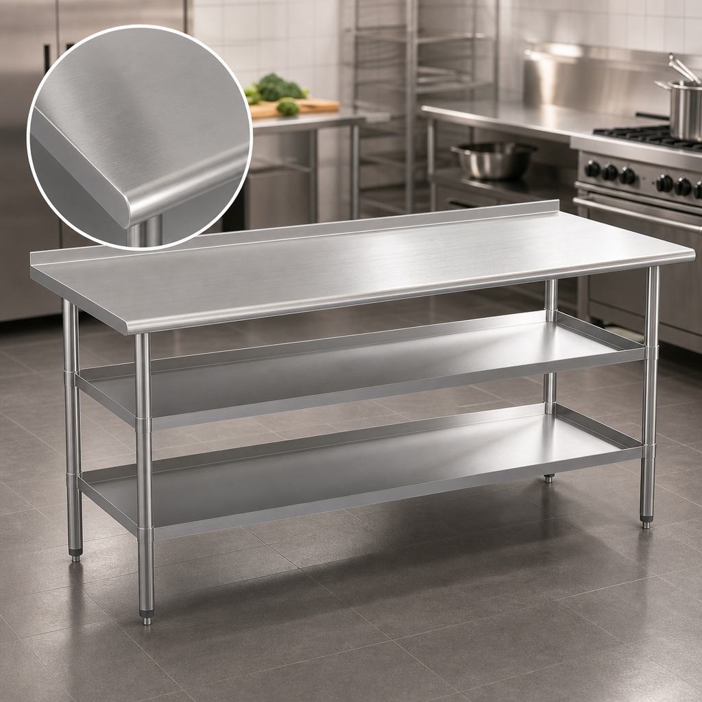 18-Gauge Stainless Steel Top
