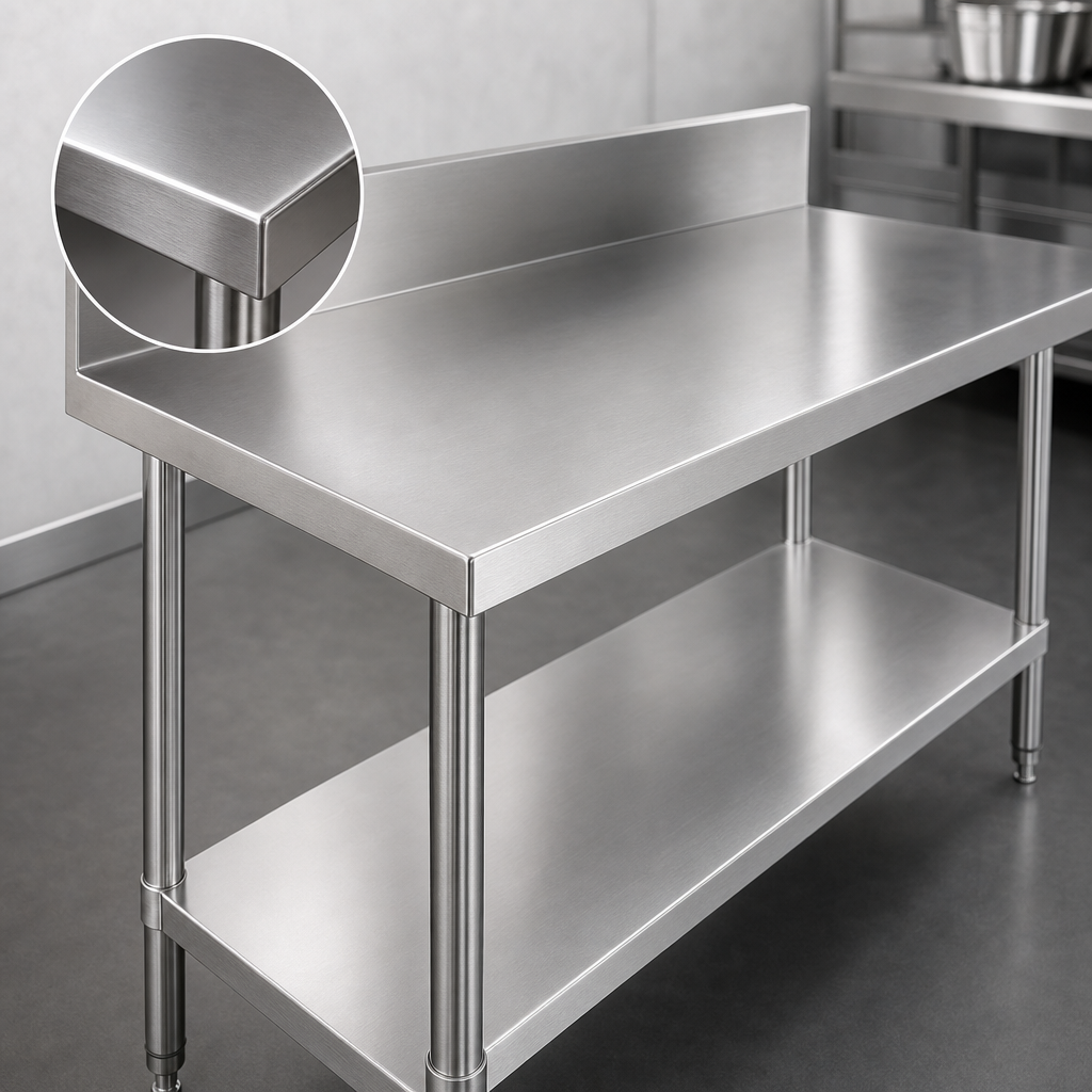 14-Gauge 304 Stainless Steel Top