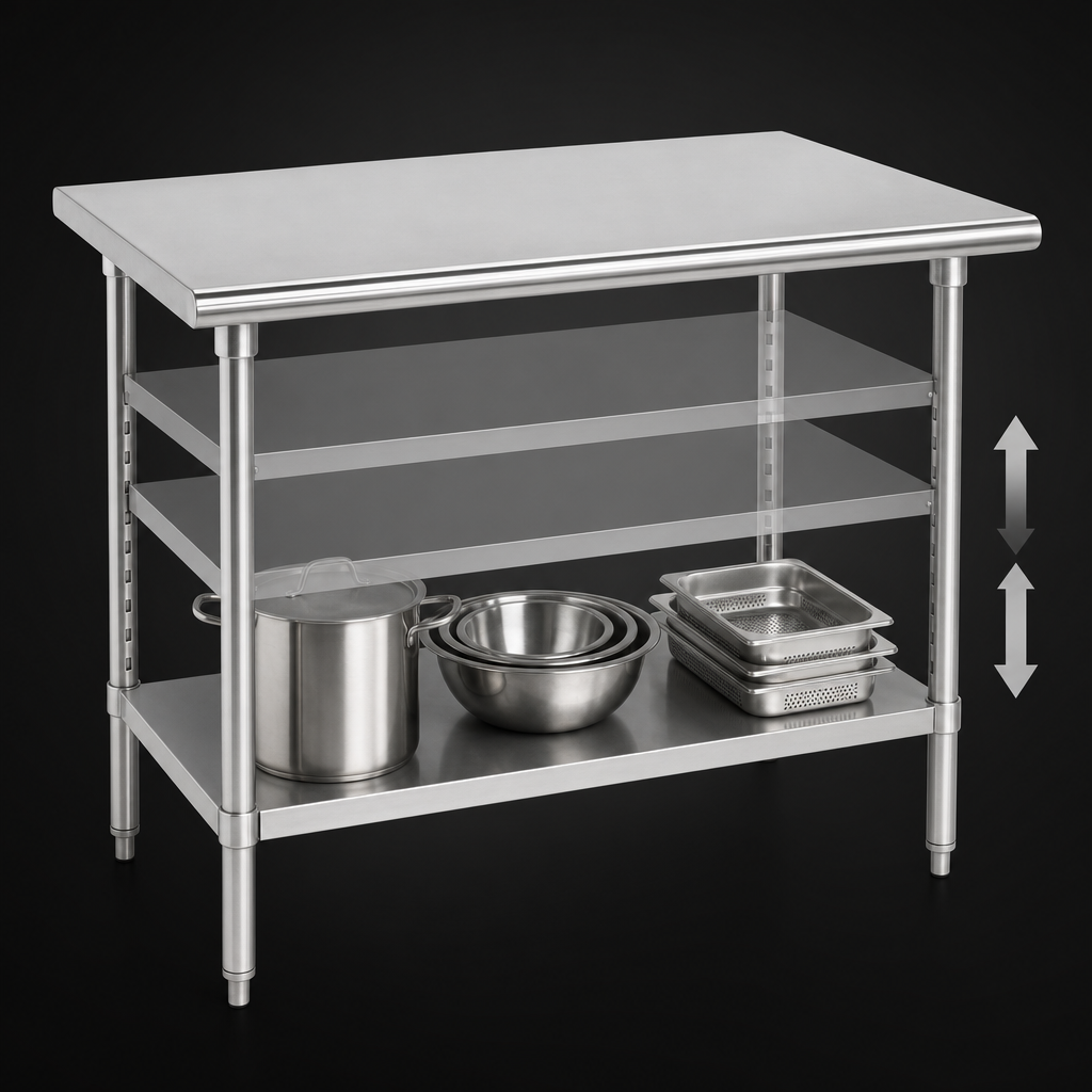 Adjustable Stainless Steel Undershelf