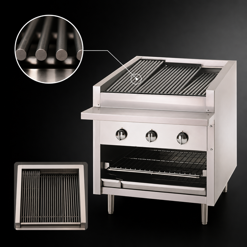 Free-Floating Round Rod Top Grate