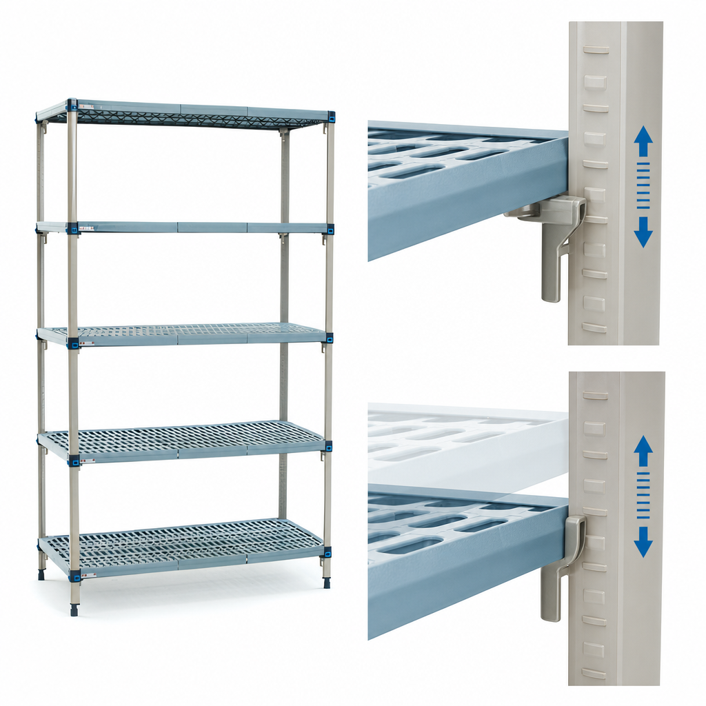 Quick-Adjust Shelves