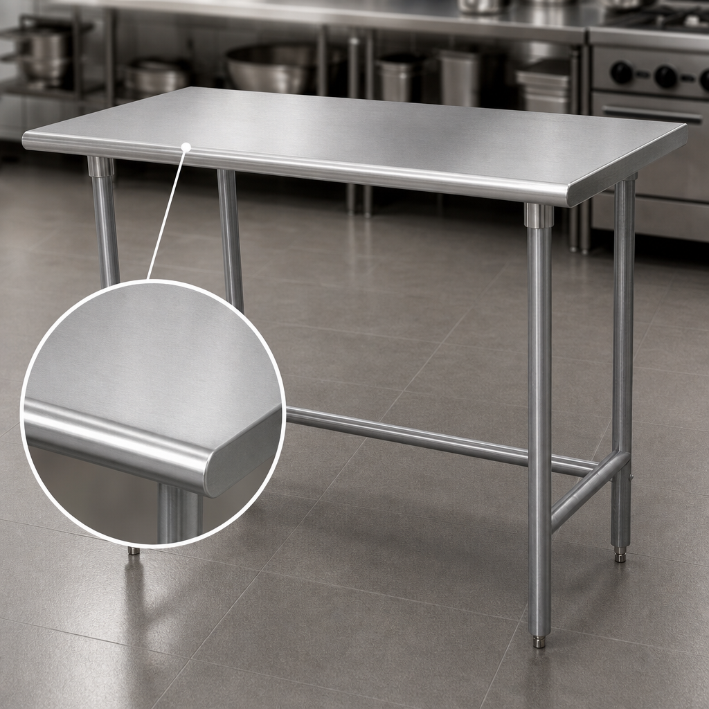16-Gauge 304 Stainless Steel Top