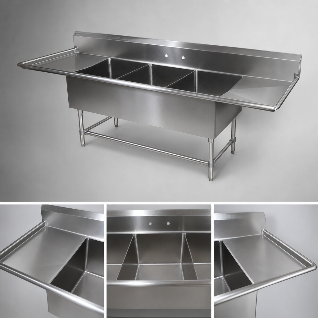 Three-Compartment Sink