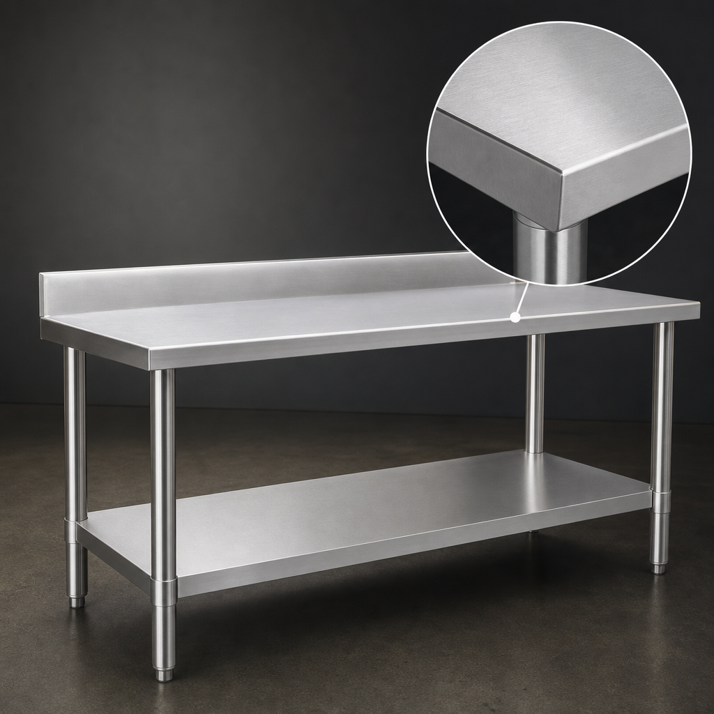 14-Gauge Stainless Steel Top