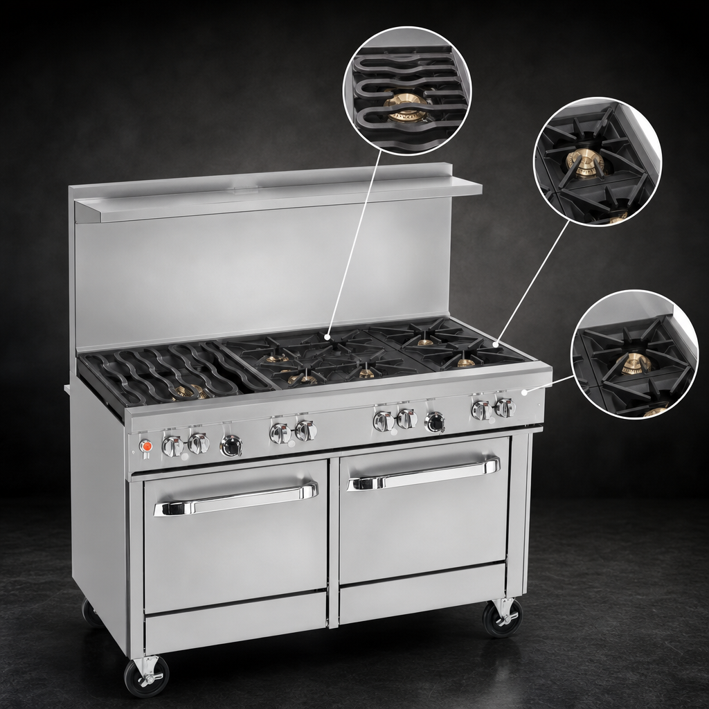 7-Burner Open Top Configuration