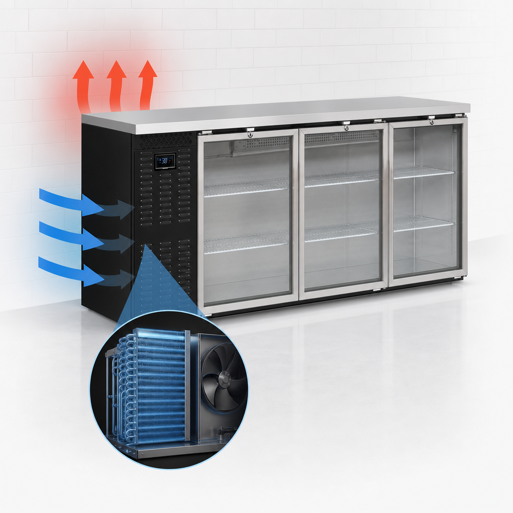 Front Breathing Refrigeration System