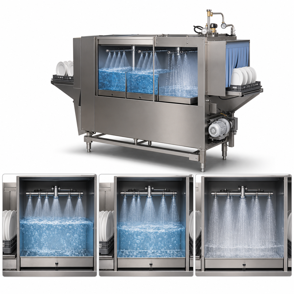 Dual-Tank, Three-Stage Wash System