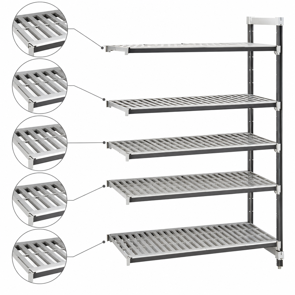 Five Vented Shelf Plates