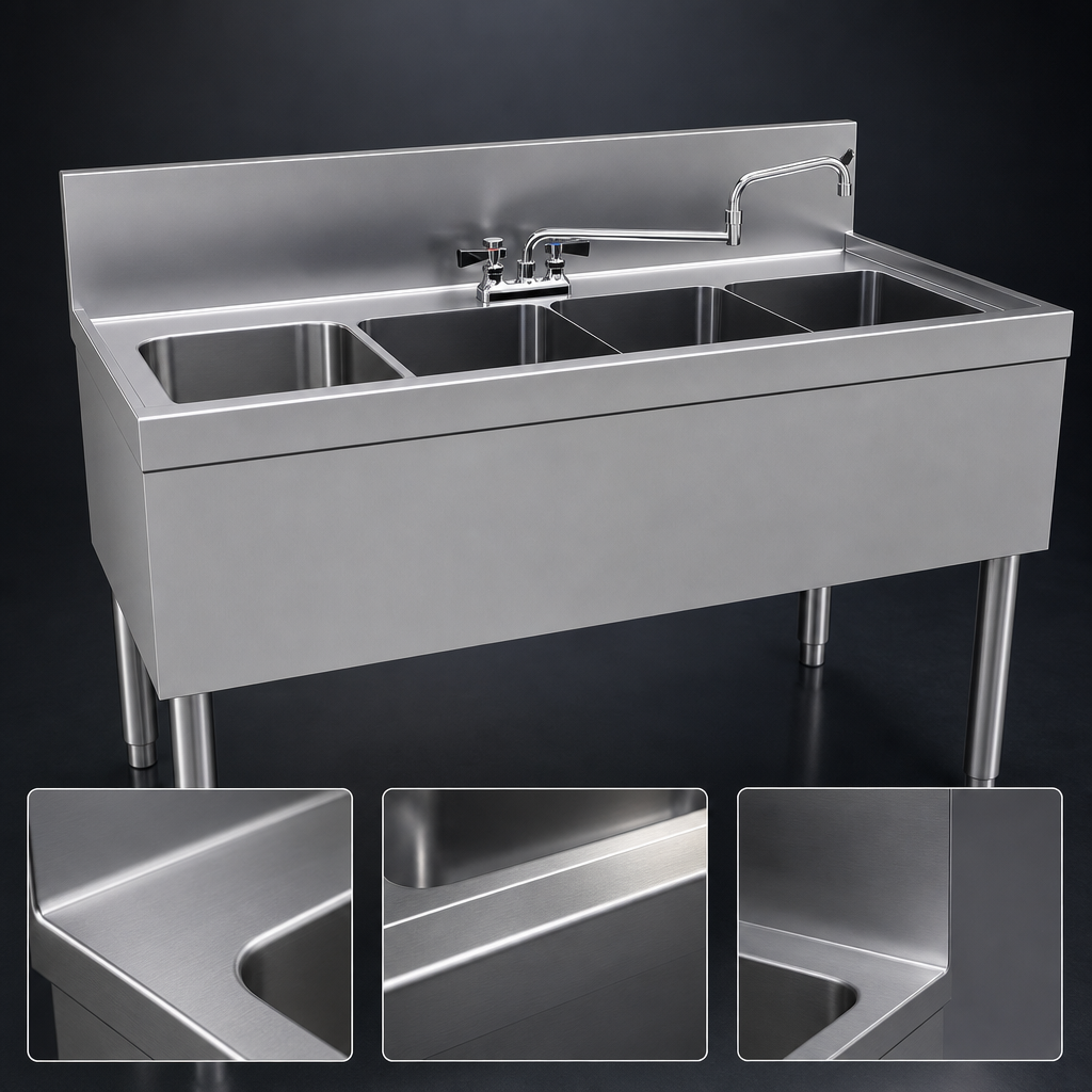 One-Piece Stainless Steel Top