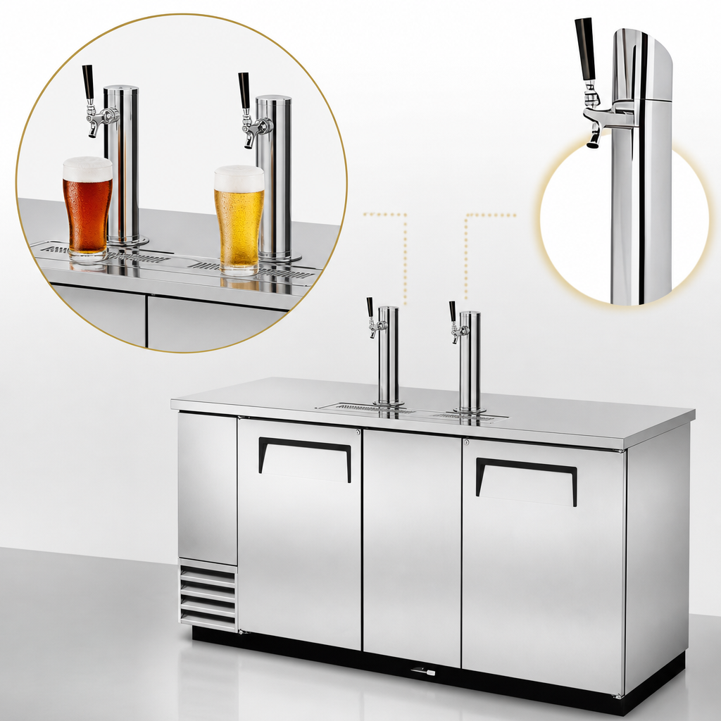 Two Insulated Beer Columns