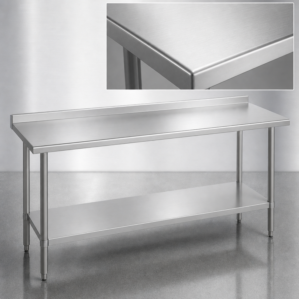 16-Gauge 300-Series Stainless Steel Top