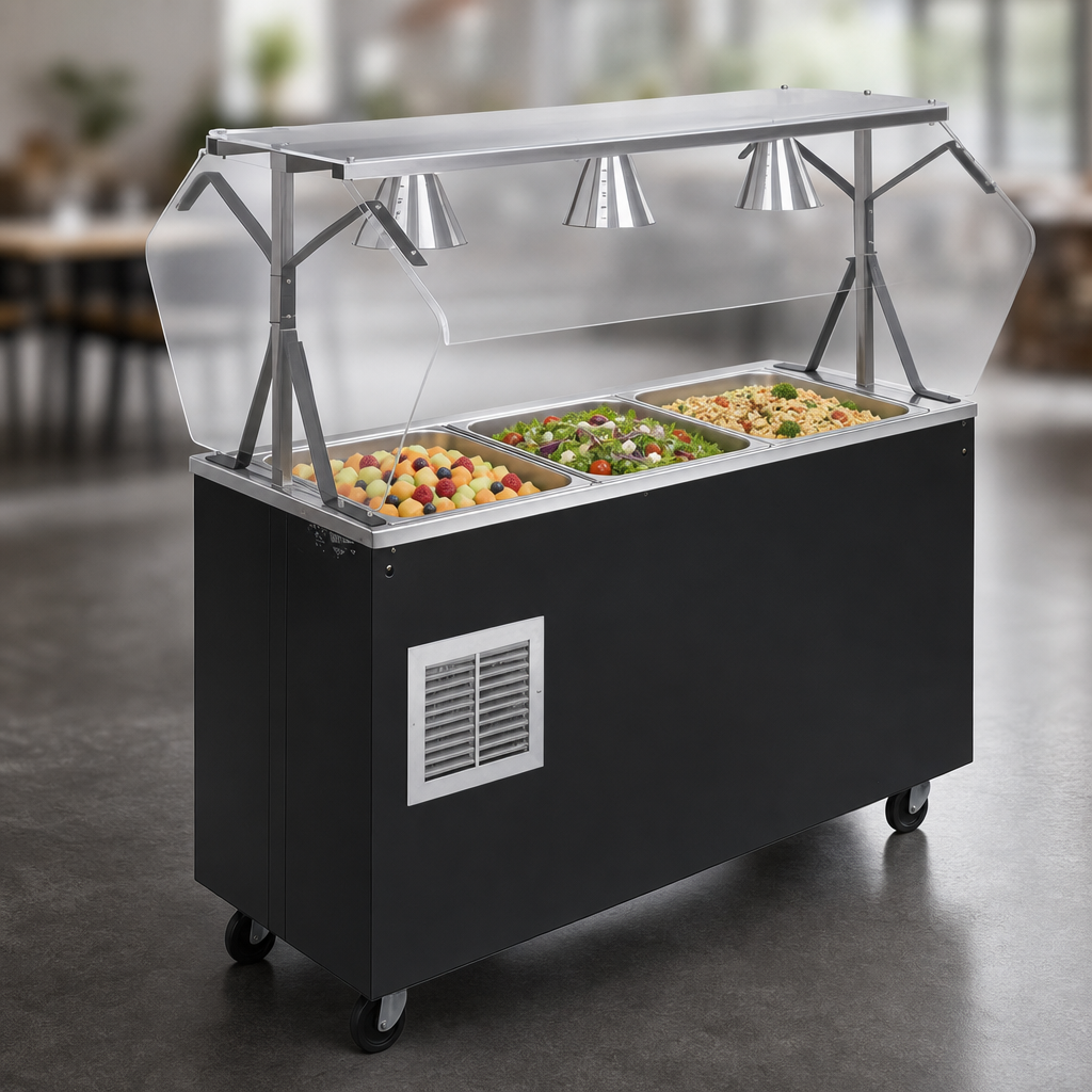Three-Pan Refrigerated Service
