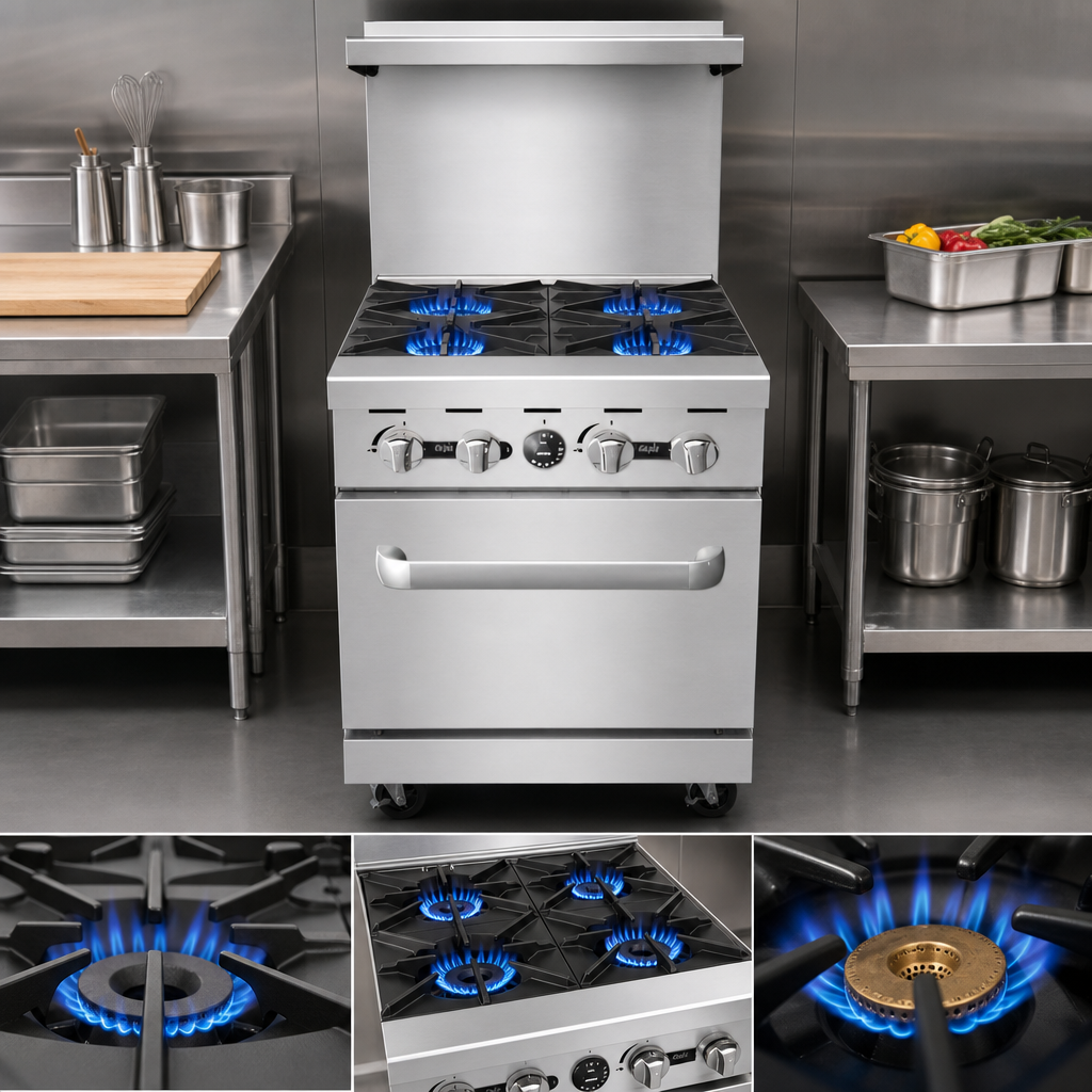 Four Open Burners